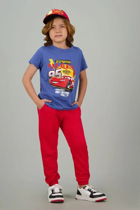 Camiseta de niño cars cuello redondo