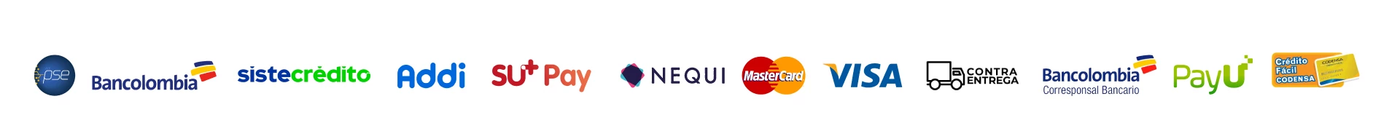 Medios de pago disponibles
