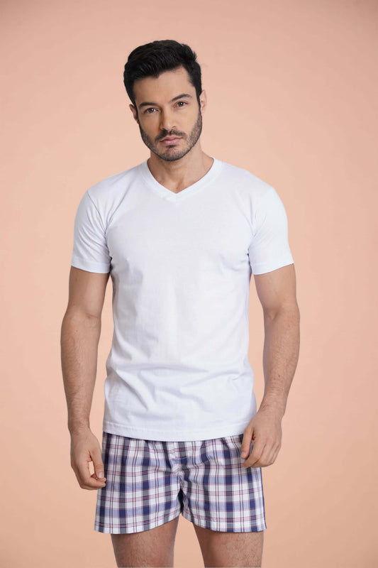 Paquete x 2 de camiseta de hombre basico manga corta