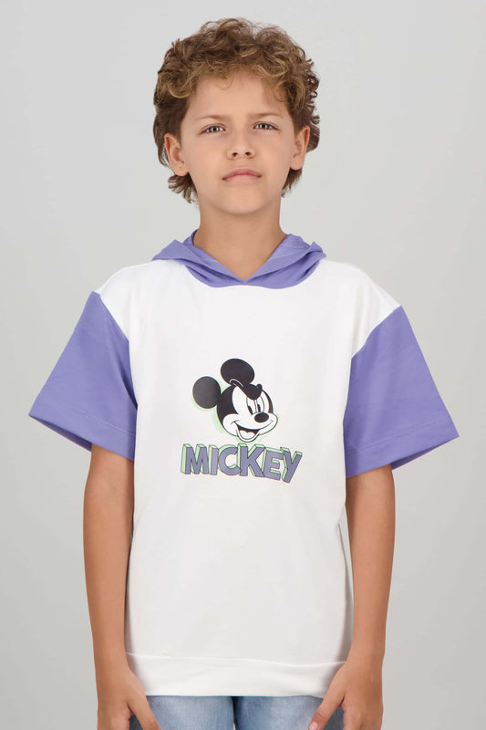 Camiseta de niño mickey manga corta