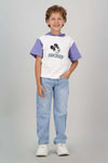 Camiseta de niño mickey manga corta