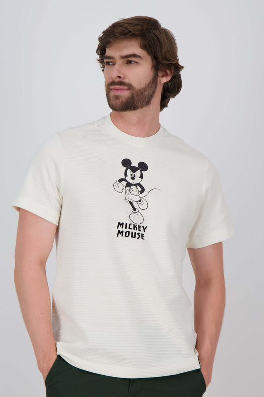 Camiseta de hombre mickey cuello redondo