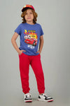 Camiseta de niño cars cuello redondo