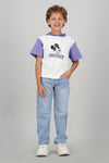 Camiseta de niño mickey manga corta